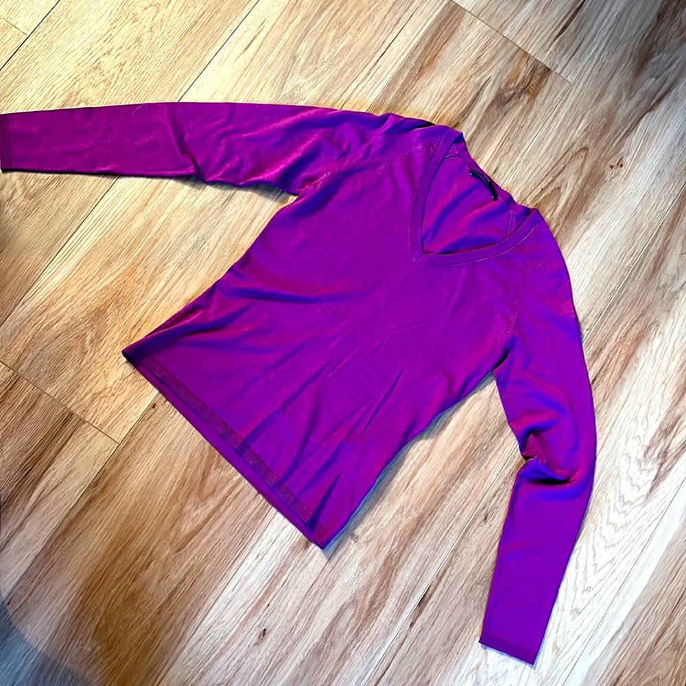 Purple BOSS Hugo Boss V Neck